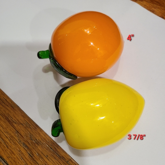 Murano Style Fruit Blown Art Glass Decor - Picture 16 of 16